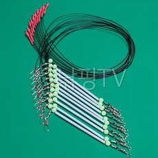 [낚핑TV] 원투낚시 파이프 편대 1단 채비-원투기본채비 자작채비, 1세트, 10개입