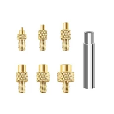 3D 인쇄 액세서리 스무딩 도구 키트 21PCS 수정 마무리 납땜 용접 철 열 삽입, 02 7pcs Nuts Kit