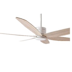 將財 DC92 吊扇 62吋 手工烤漆 六段轉向 3D木紋葉片, 牙白色+木紋葉片