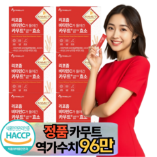 카무트 효소분말 식약청 HACCP 인증 정품 100% 리포좀 비타민C가 들어간 카무트효소 캐나다, 90g, 6개