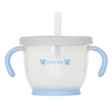 따블리에 유아용 이지 자기주도 양손 빨대컵 BPA FREE, 150ml, 1개, 블루