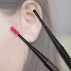 불빛 귀이개 집게 귀집게 귀클리너 LED 귀지 청소기, 블랙, 1개입, 1개