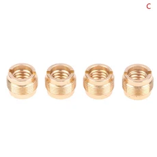 마이크 클립 나사 스레드 어댑터 컨버터 변환 너트 4 개, 02 C