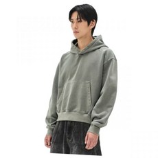 브랜드정품 소버먼트 SOVERMENT 980G 크롭 피그먼트 후드-더치 카키- 235819