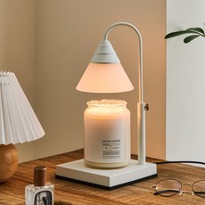 아로마하우스 무드등 캔들워머 예약타이머 높이조절 빛조절, 화이트