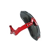 GOWORKS FORCE 2.0 正碳纖維土除 勁戰六代 水冷B 2020NMAX 卡夢後土除 左支架 後擋泥板, 1個, 紅+霧鍛造碳纖維,日曜金