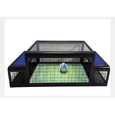 좌식 축구게임기 실내 펜션 오락실 테이블축구 스포츠 풋볼 놀이, 푸른