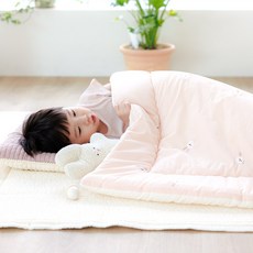 바미블랑 자수 차렵이불 아기 신생아 유아동 키즈 순면 100% 이불, 달토끼