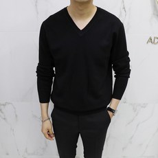 Ador 經典 V V 領羊絨長袖針織衫 (ZR)