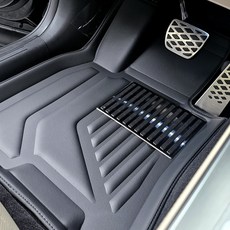 커스텀 3D 카매트 풀커버 XPE 쏘렌토MQ4 1열+2열 가죽카매트, 블랙, 쏘렌토MQ4 가솔린,디젤(2020~)