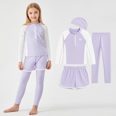 오르웨인 여아 래쉬가드 세트 4종 아동 주니어 키즈 수영복 래쉬가드