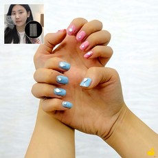 GOS 큐빅 스티커 물방울 스티커메이크업, 1