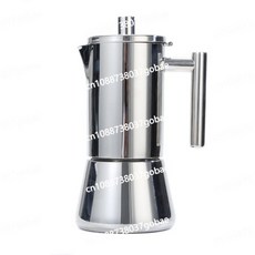 이탈리아산 스테인리스 스틸 모카포트 가정용 304 커피포트 인덕션 가열 에스프레소 머신, 02 200ml