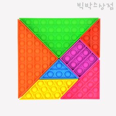 DIY 칠교 푸쉬팝, 혼합색상, 1인용, 1개