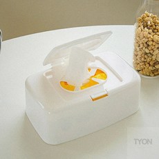 물티슈함 원터치 물티슈 케이스, 화이트
