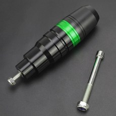 오토바이 낙하 보호 배기 슬라이더 크래시 패드, 1개, 19. B-Green