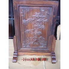 小o結緣館仿古桌面小屏風，菊竹圖案，快速到貨專區，增添古典優雅氣息，提升空間藝術品味, 1個, 菊竹圖案