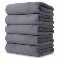 라이프홈 프리미엄 고급 호텔수건 먼지없는 수건 150g, 5개, 스모키그레이