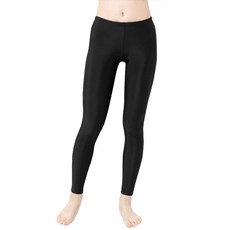 아라폴라카 러쉬 레깅스 수영복 큰 사이즈 UV UPF50+ 단품 여성 블랙 10L