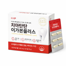 치아탄탄 이가 본 플러스 잇몸 부음 출혈 입냄새 염증 재생 내려앉음 부었을때 먹는 약 국 영양제, 1개, 60정 1개, 60정