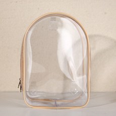 棉花娃娃痛包 高透明毛絨玩具展示防塵收納掛包 20cm娃娃外出遛娃包, 粉色, 1個