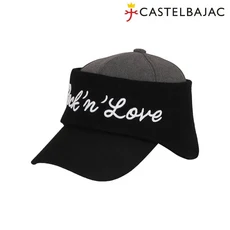 까스텔바작 니트 귀달이 레터링 자수 캡 모자 BGDWGC705GY, 그레이, 1개