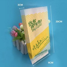 회오리감자봉투 막대 종이 간식 포장 비닐 업소용, 1개, 맛있는 1000개 얇은버전