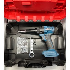 JJ 鋰電 JJ2151 21V 電動鉚釘槍 抽芯槍釘工具, 1個, 無刷拉鉚槍 02款單機+塑盒(無電池)