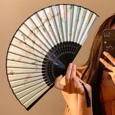 折扇 扇子 精緻古典高顔值國風扇子中式古風氣質旂袍漢服旂袍國風舞蹈扇子