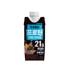 오트몬드 프로틴 제로슈가 쿠키앤크림 250ml 18개 단백질 21g, 1세트