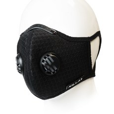 XILLA 抗PM2.5 排汗透氣, 1個, 防霧霾騎士口罩+可替換活性炭濾片 一組