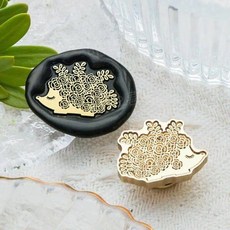 밀봉 스탬프 판 왁스 봉인 도장 카드 1개 D, 25. 37-29mmx21.7mm