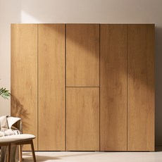 스타일 모듈 시스템 맞춤형 2100 옷장 이불장 장롱 세트, 아카시아