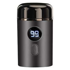 迷你電動剃鬚刀 充電式 行動式, 星空灰 備用刀頭, 如圖所示