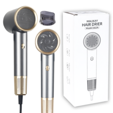 헤어드라이기 고속 1800W 블루음이온 전문가용 드라이어 RETR-7, 그레이