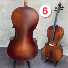 【時空樂器坊】11號-頂級4/4虎紋霧面大提琴，入門好音色，送全配件，台灣現貨速發, 1個, 6號