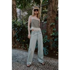 [국내발송] ZARA 여성 메탈릭 얀 시퀸 탑 - 크림 8741/038/712 494560