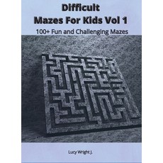 Difficult Mazes For Kids Vol 1: 100+ Fun and Challenging Mazes Hardcover, Mazes Draw America, English, 9781801410847