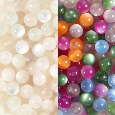 UV 레진 비즈 50개 10mm 고양이 눈에 민감한 색상 변경 비즈 햇빛 매직 DIY 팔찌 목걸이 열쇠고리 폰 체인용 10MM 혼합 159497, 10MM 혼합 색상