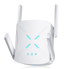 2026 WiFi 신호 부스터 10배 빠른 6 18899 평방피트. 가정용 인터넷 중계기 듀얼 밴드 네트워크 익스텐더 무선 라우터, White
