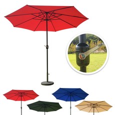 엉클트리 돌림형 파라솔 2층 8각 파라솔 (야외테이블용), 중형 2층파라솔 블루