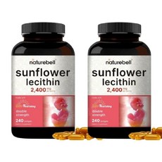 네이처벨 레시틴 해바라기 포스파티딜 콜린 2400mg 240캡슐 2개