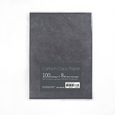 star starred 검정 먹지 (Carbon Copy Paper) 그대로 옮기는 종이, 8절 100매