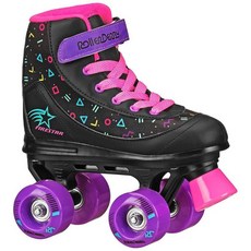 FireStar 청소년 여아용 롤러 스케이트, 미드나잇 프리즘