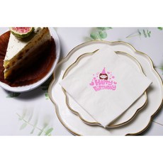 더 냅킨 생일 인쇄냅킨 칵테일냅킨, 1박스, 3000개입, 생일여자1