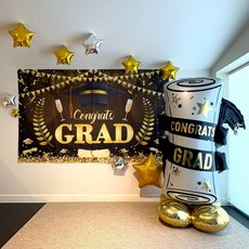 졸업풍선세트 졸업식 파티용품 포토존 졸업현수막 가로, 1세트, 3. 스탠딩 졸업증서