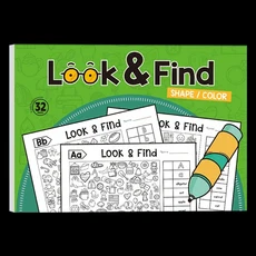 숨겨진 물체가 있는 어린이 색칠 공부 책 대화형 찾기 및 연습장 시각적 과제가 관찰 활동 유아에게 적합, 01 1pc