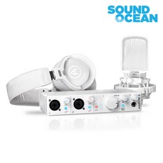 아투리아 MiniFuse Recording pack ARTURIA 미니퓨즈 레코딩팩 USB오디오인터페이스 마이크 헤드폰 패키지, 화이트
