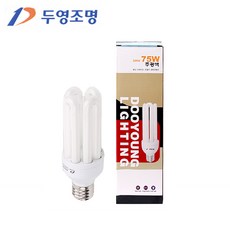 두영 삼파장 램프 EL 75W E39 EFQU75EX-D-A, 전구색, 1개