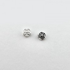비즈톡 [SVP-02-06]순은펜던트 실버925 행운 장미꽃 통과형 6mm